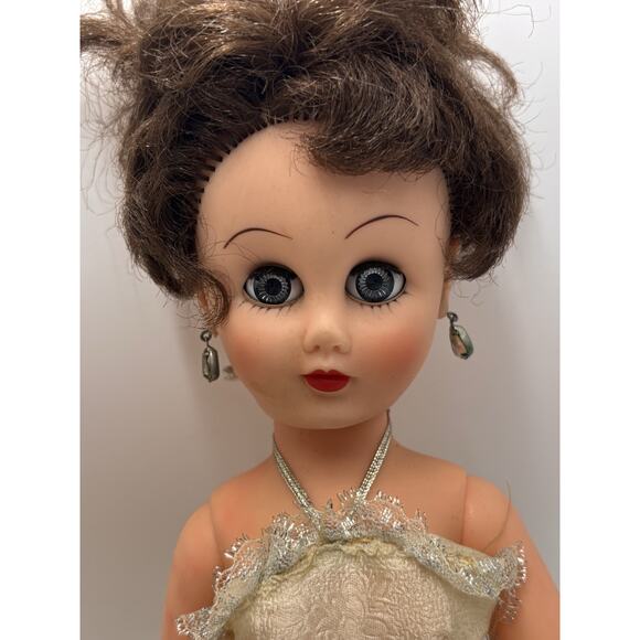 1950s Vintage Sayco's Miss America High Heeled Doll Shoes Earrings Sash Crown - Picture 8 of 16